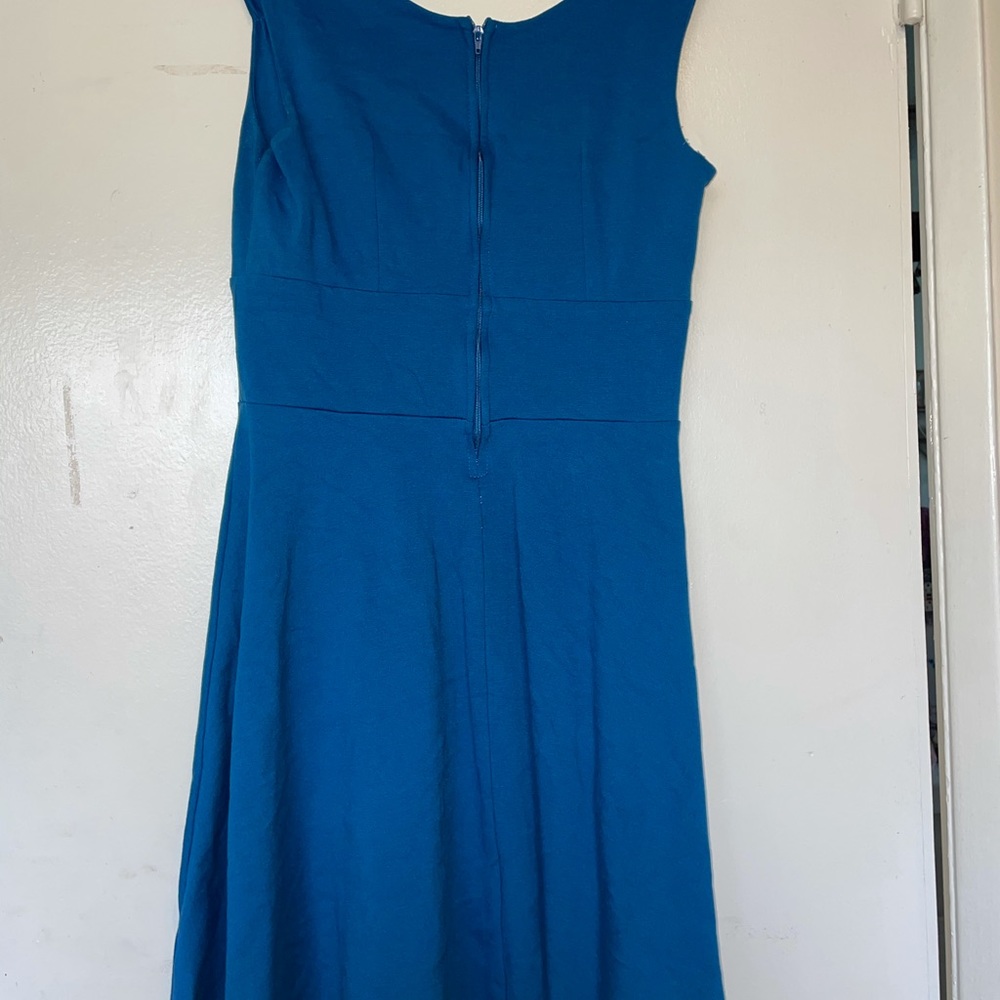 Rock Steady Blue Vintage Inspired Swing Skirt - Picture 2 of 3